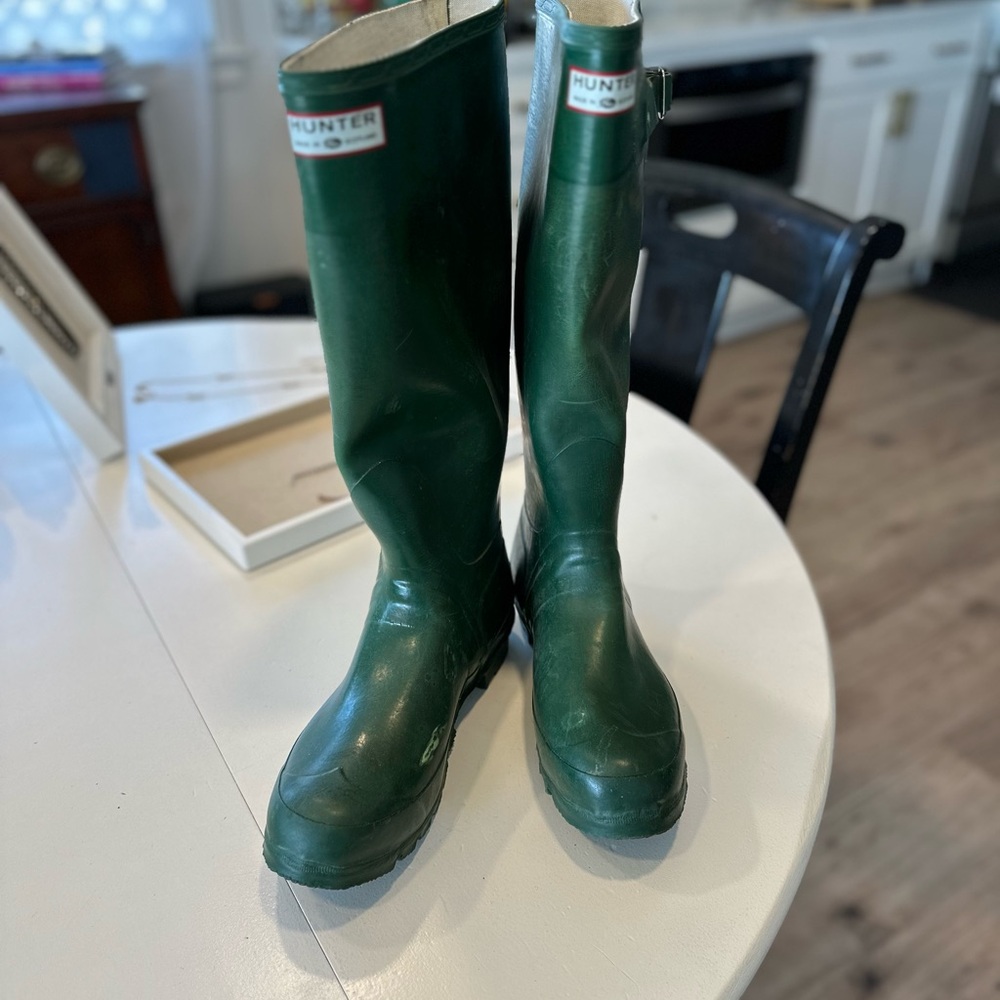 Vintage Hunter Green Women's Winter & Rain Boots